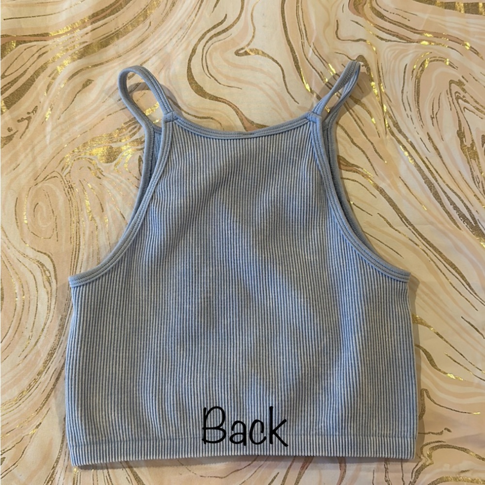 Baby blue crop top size s/m - Picture 2 of 3